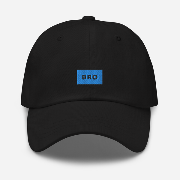 Classic Dad Hat - BLACK - BRO (blue)