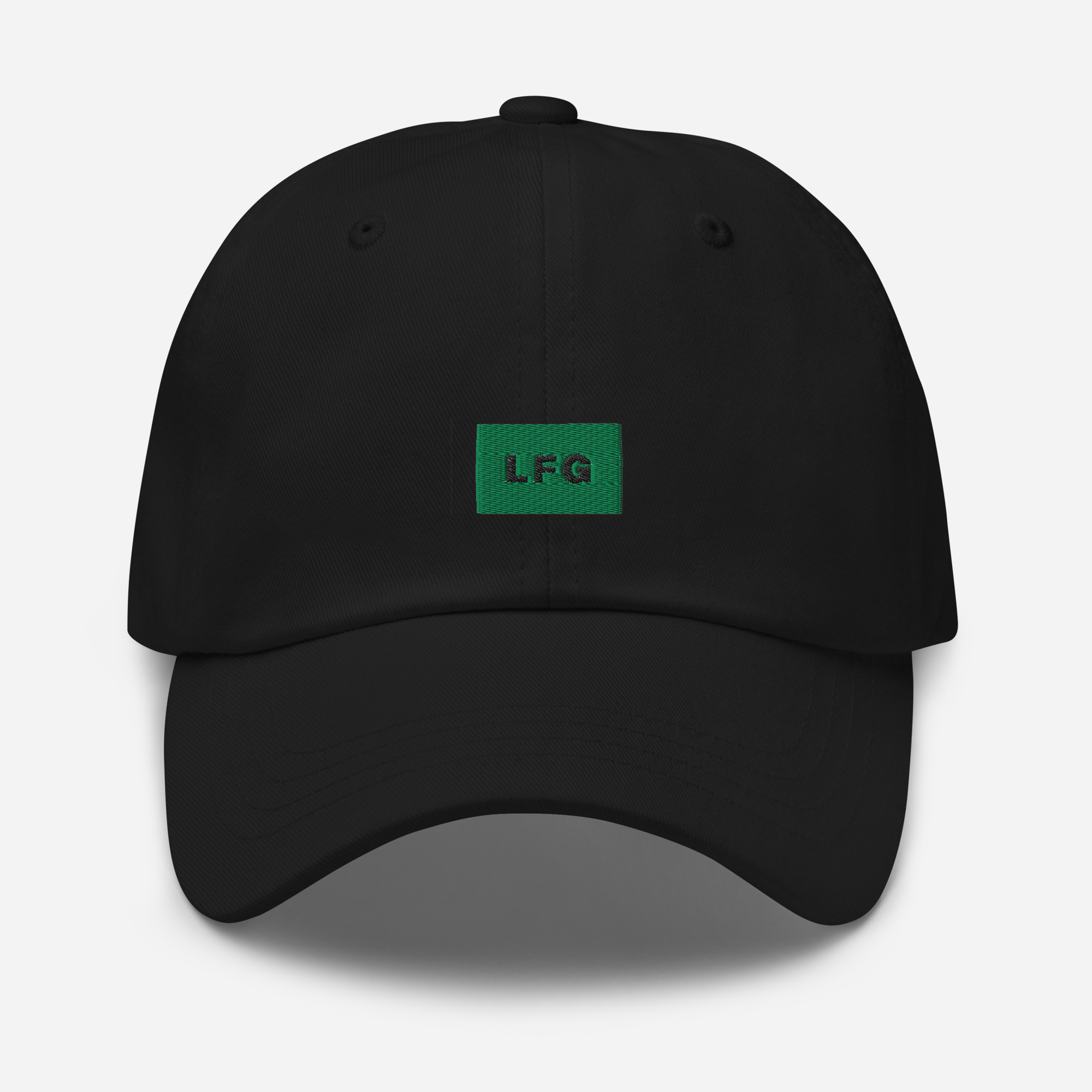 Classic Dad Hat - Black - LFG (green)