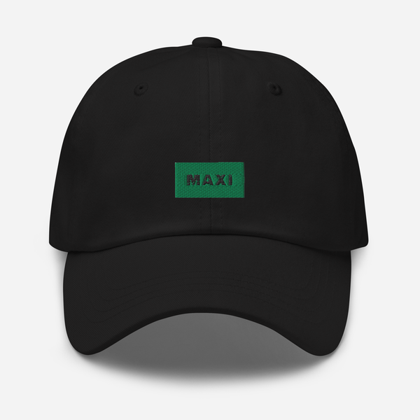 Classic Dad Hat - Black - MAXI (green)