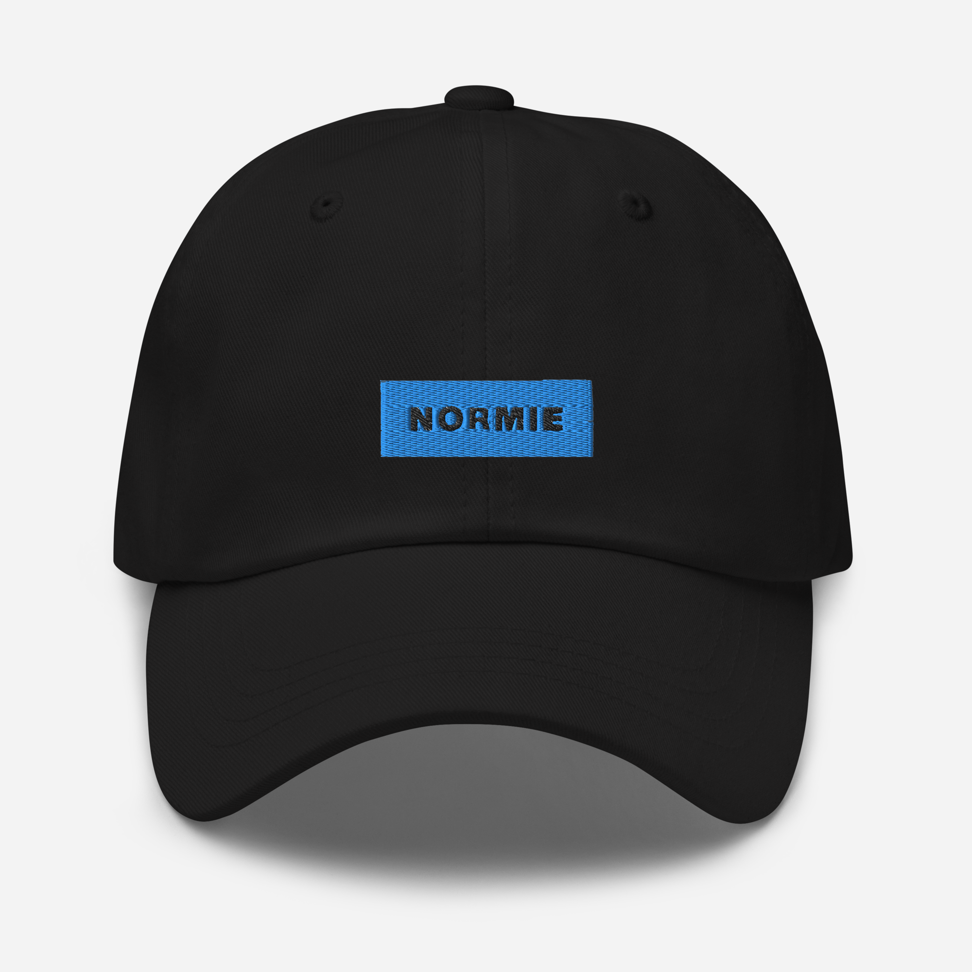 Classic Dad Hat - Black - NORMIE (blue)