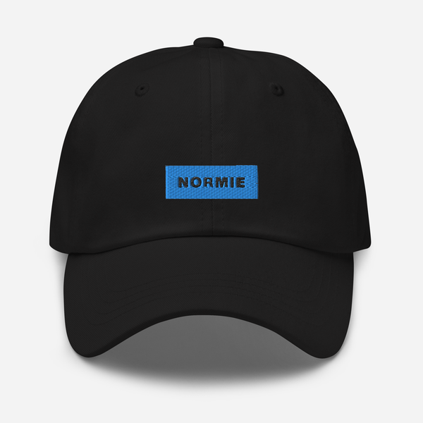 Classic Dad Hat - Black - NORMIE (blue)