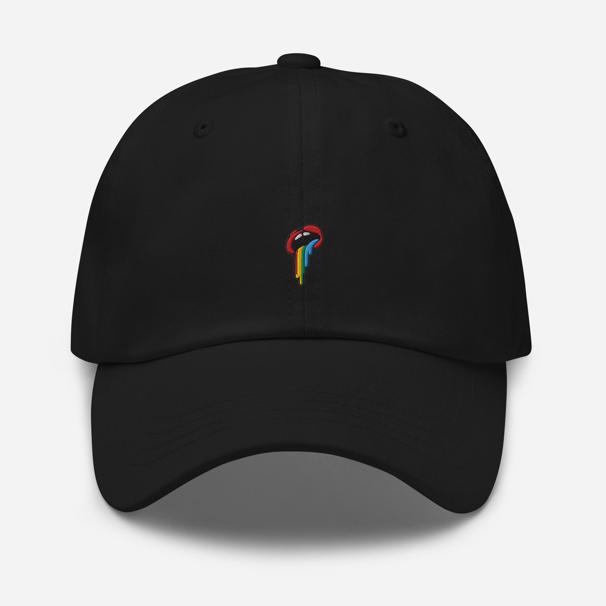 Classic Dad Hat - Black - Rainbow