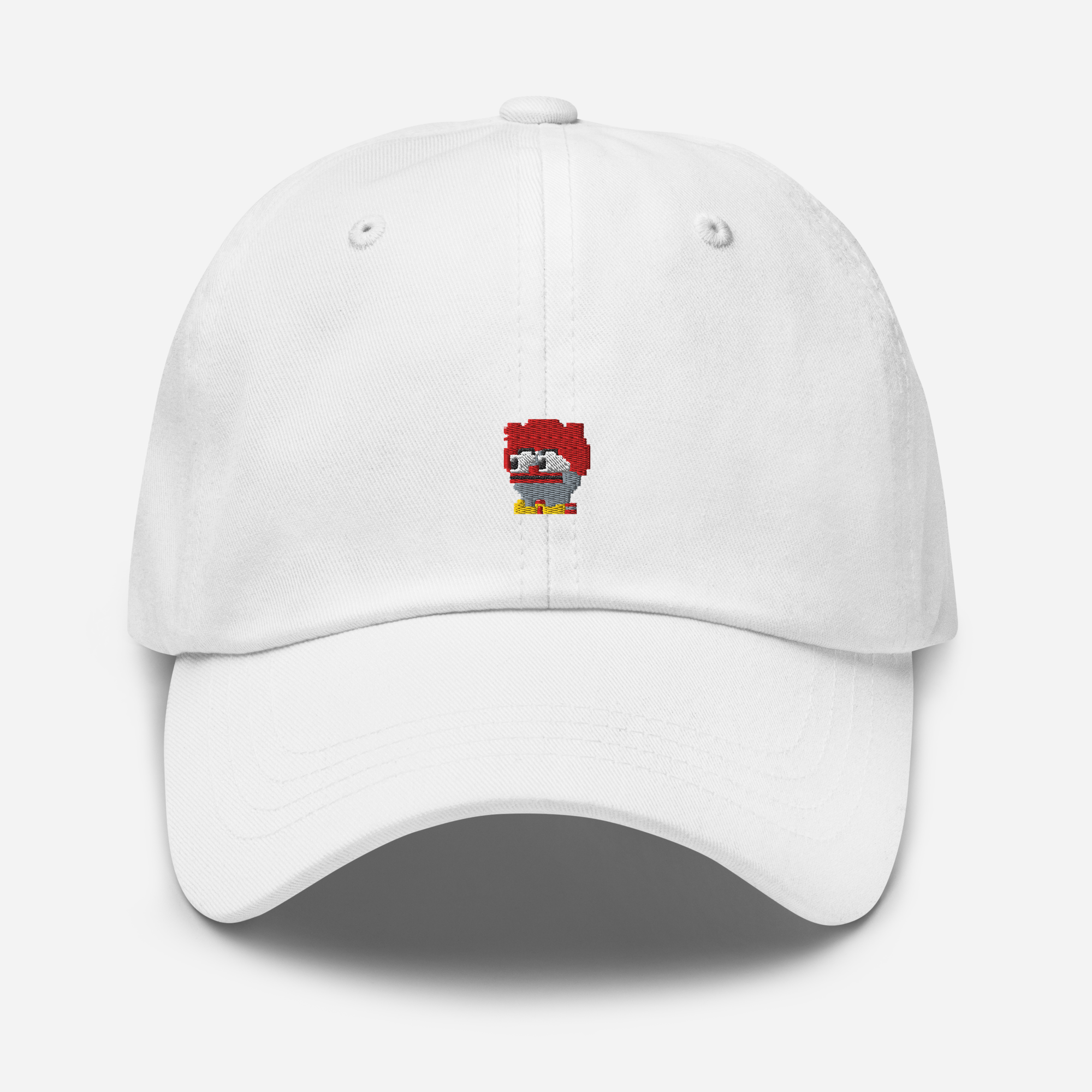Classic Dad Hat - White - Clownpepe