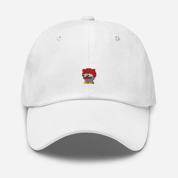 Classic Dad Hat - White - Clownpepe