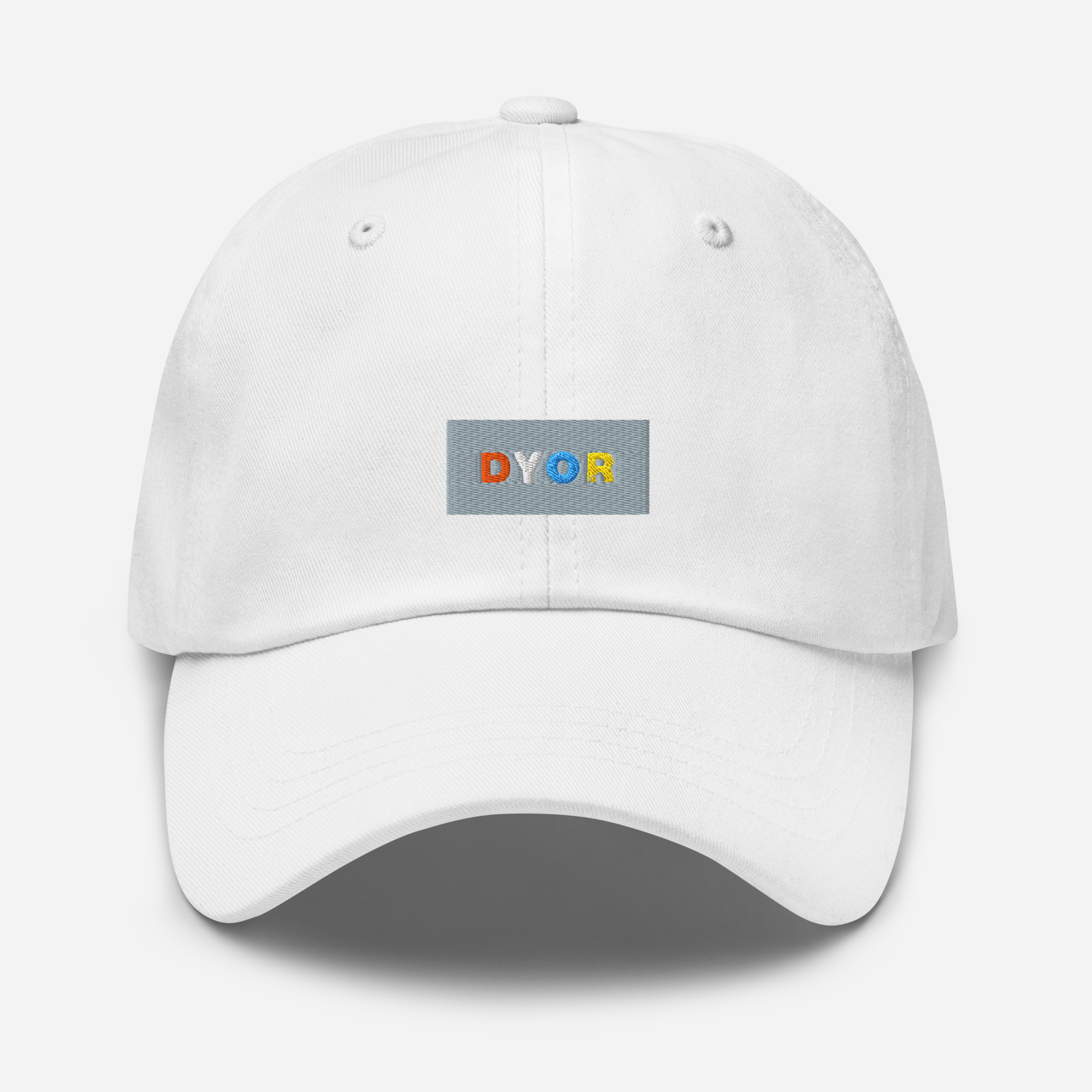 Classic Dad Hat - White - DYOR