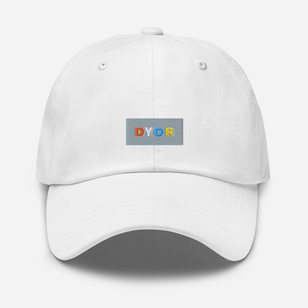 Classic Dad Hat - White - DYOR