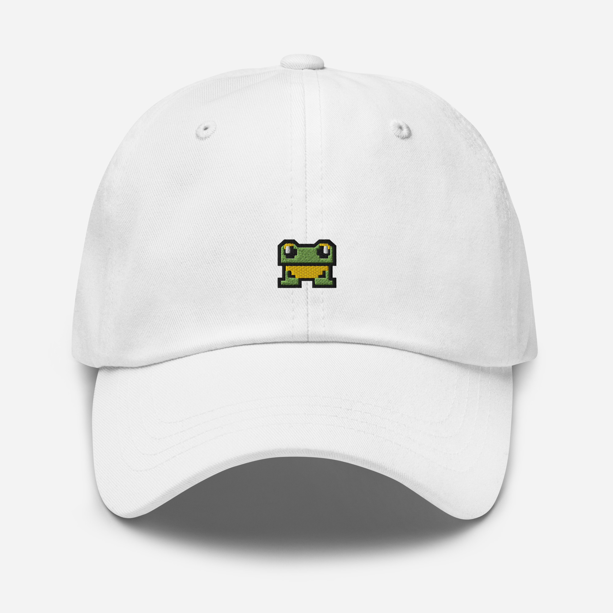 Classic Dad Hat - White - FrogFolio