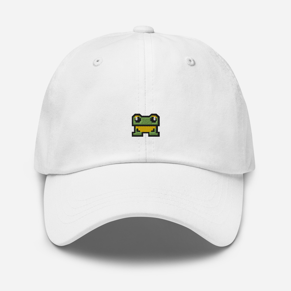 Classic Dad Hat - White - FrogFolio
