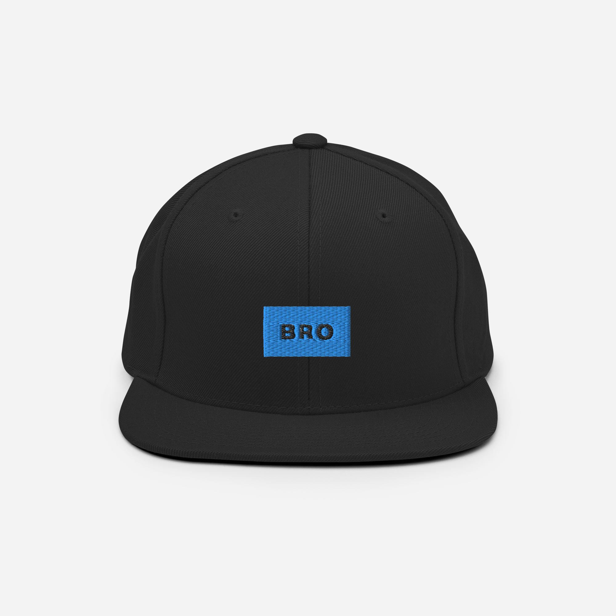 Classic Snapback - BLACK - BRO (blue)