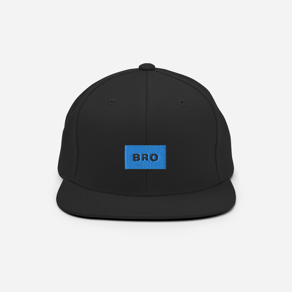Classic Snapback - BLACK - BRO (blue)
