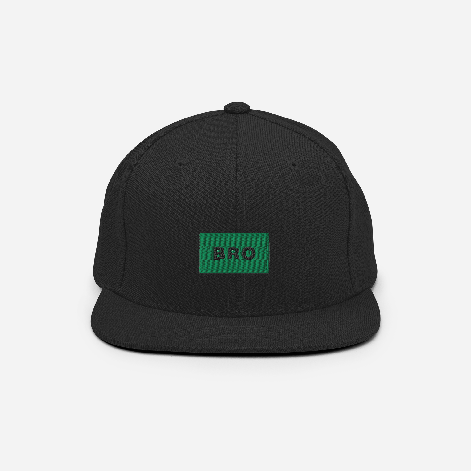 Classic Snapback - BLACK - BRO (green)