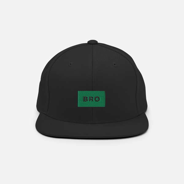 Classic Snapback - BLACK - BRO (green)