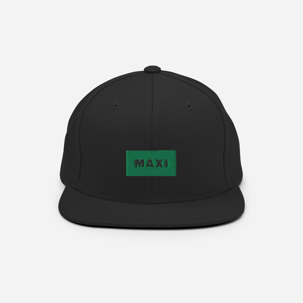 Classic Snapback - Black - MAXI (green)