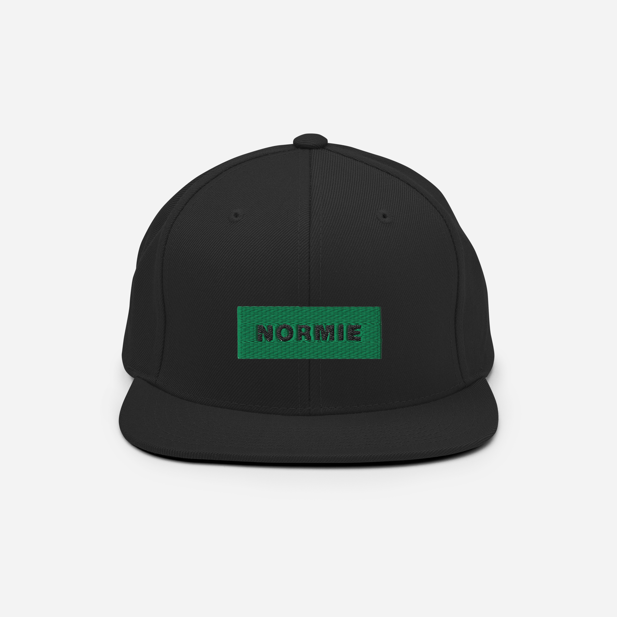 Classic Snapback - BLACK - NORMIE (green)