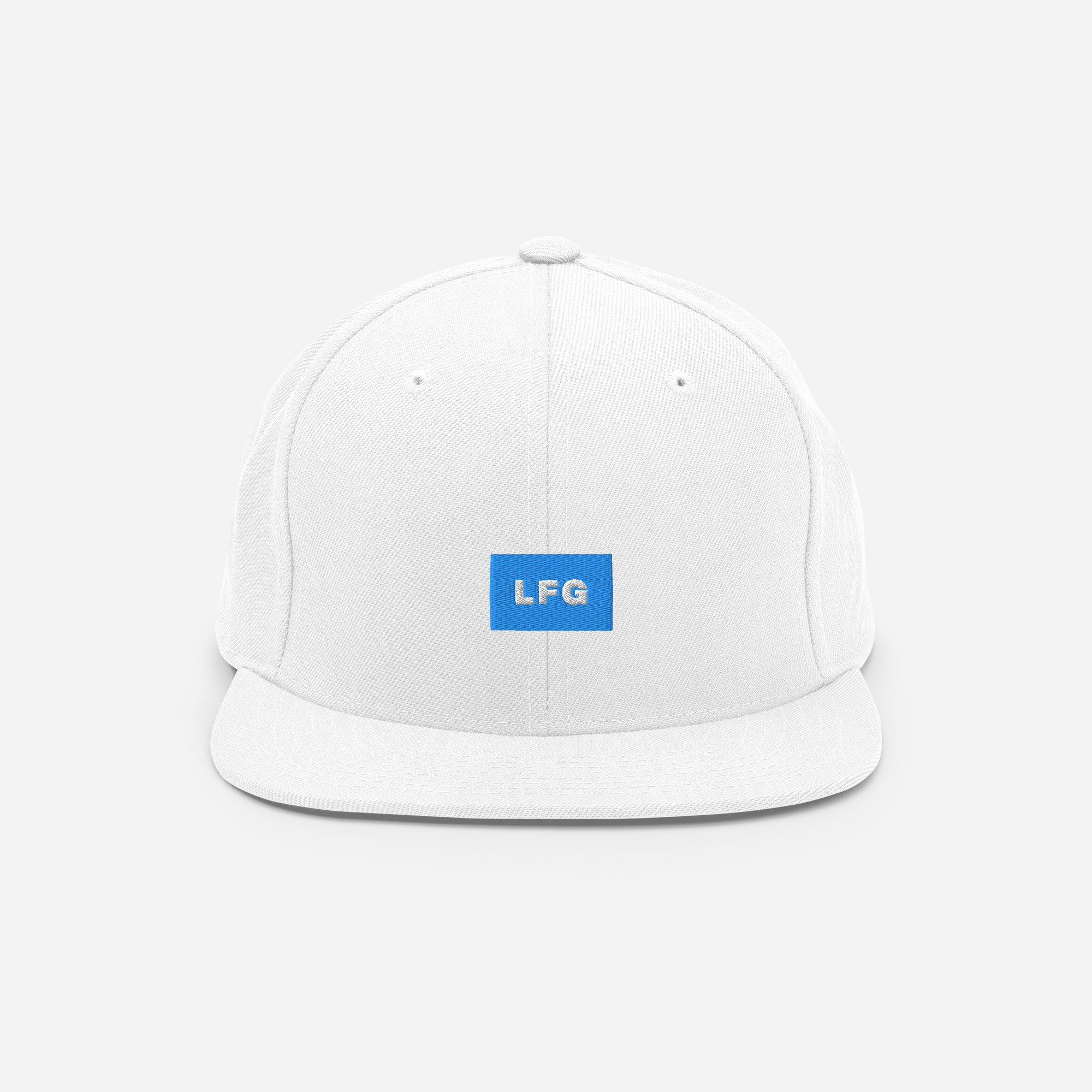 Classic Snapback - White - LFG (blue)
