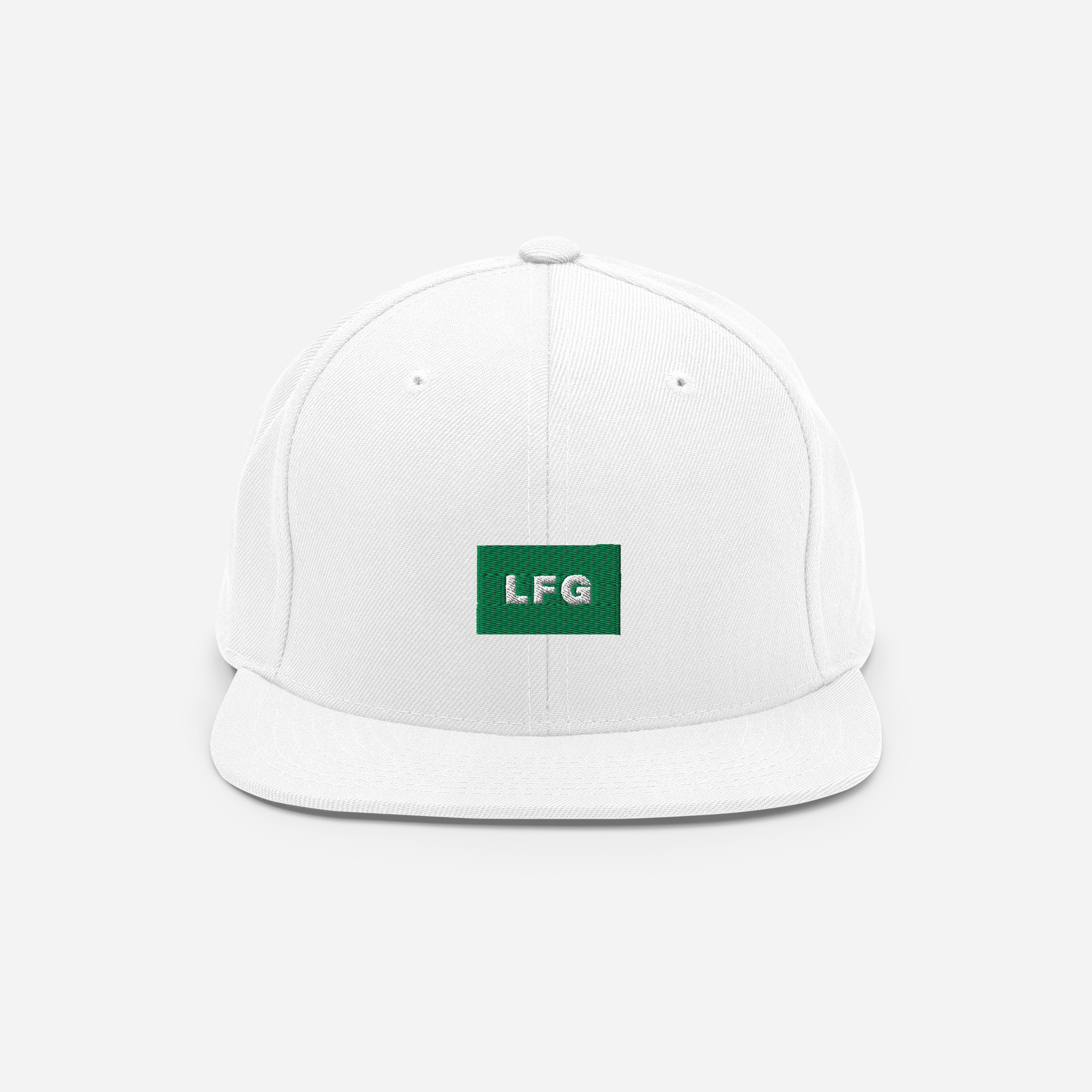 Classic Snapback - White - LFG (green)