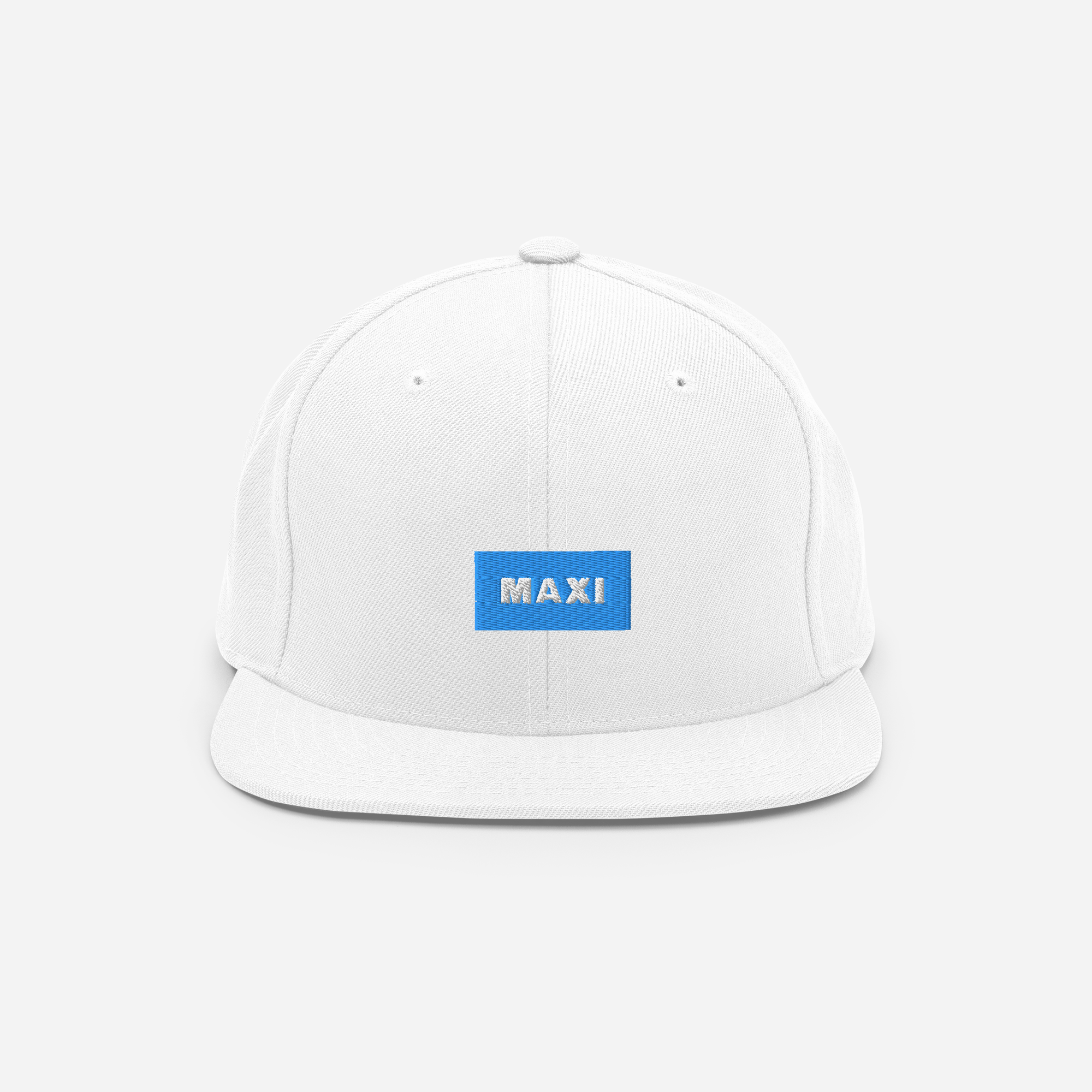 Classic Snapback - White - MAXI (blue)
