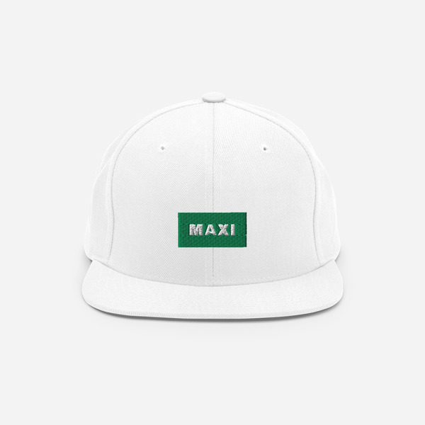 Classic Snapback - White - MAXI (green)