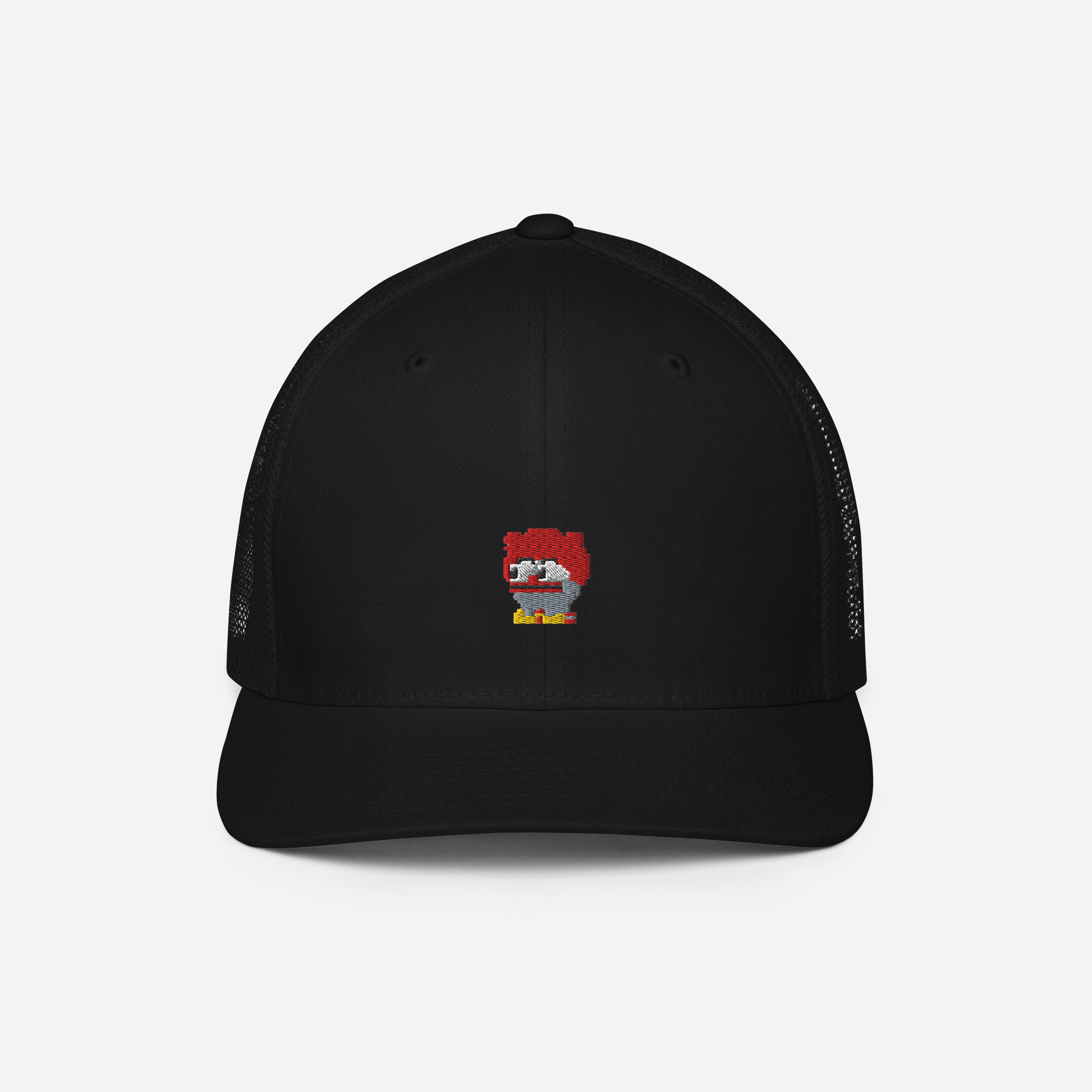 Closed-Back Trucker Cap - Black - Clownpepe