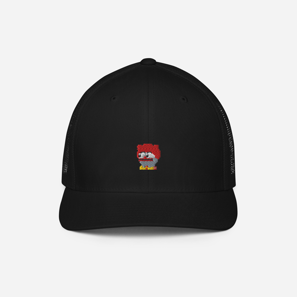 Closed-Back Trucker Cap - Black - Clownpepe