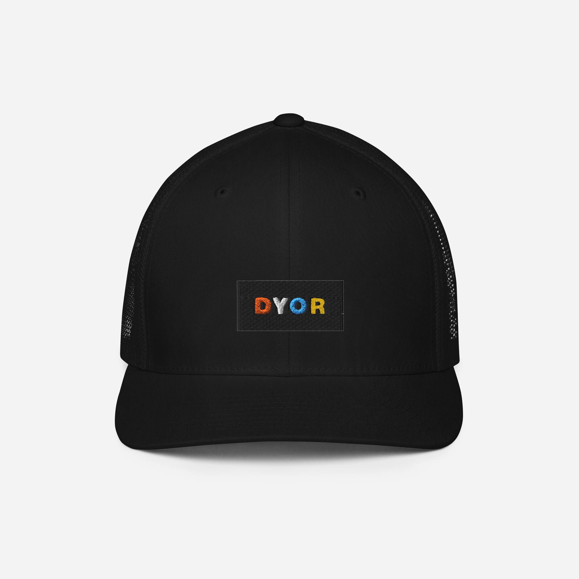 Closed-Back Trucker Cap - BLACK - DYOR