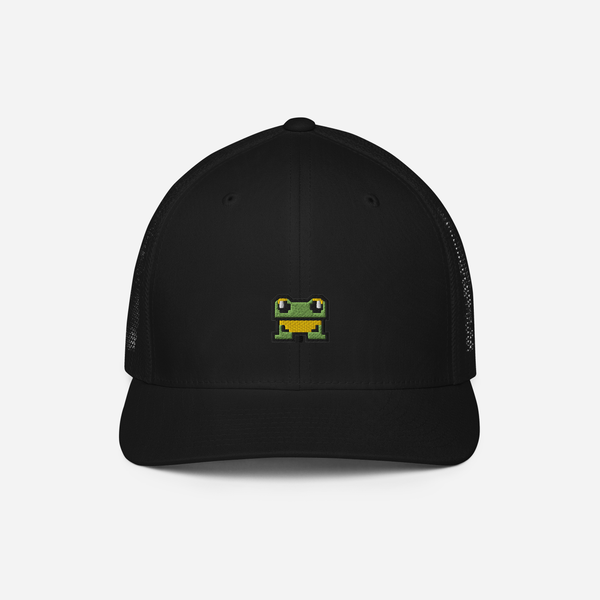 Closed-Back Trucker Cap - Black - FrogFolio