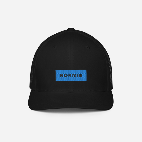 Closed-Back Trucker Cap - Black - NORMIE (blue)