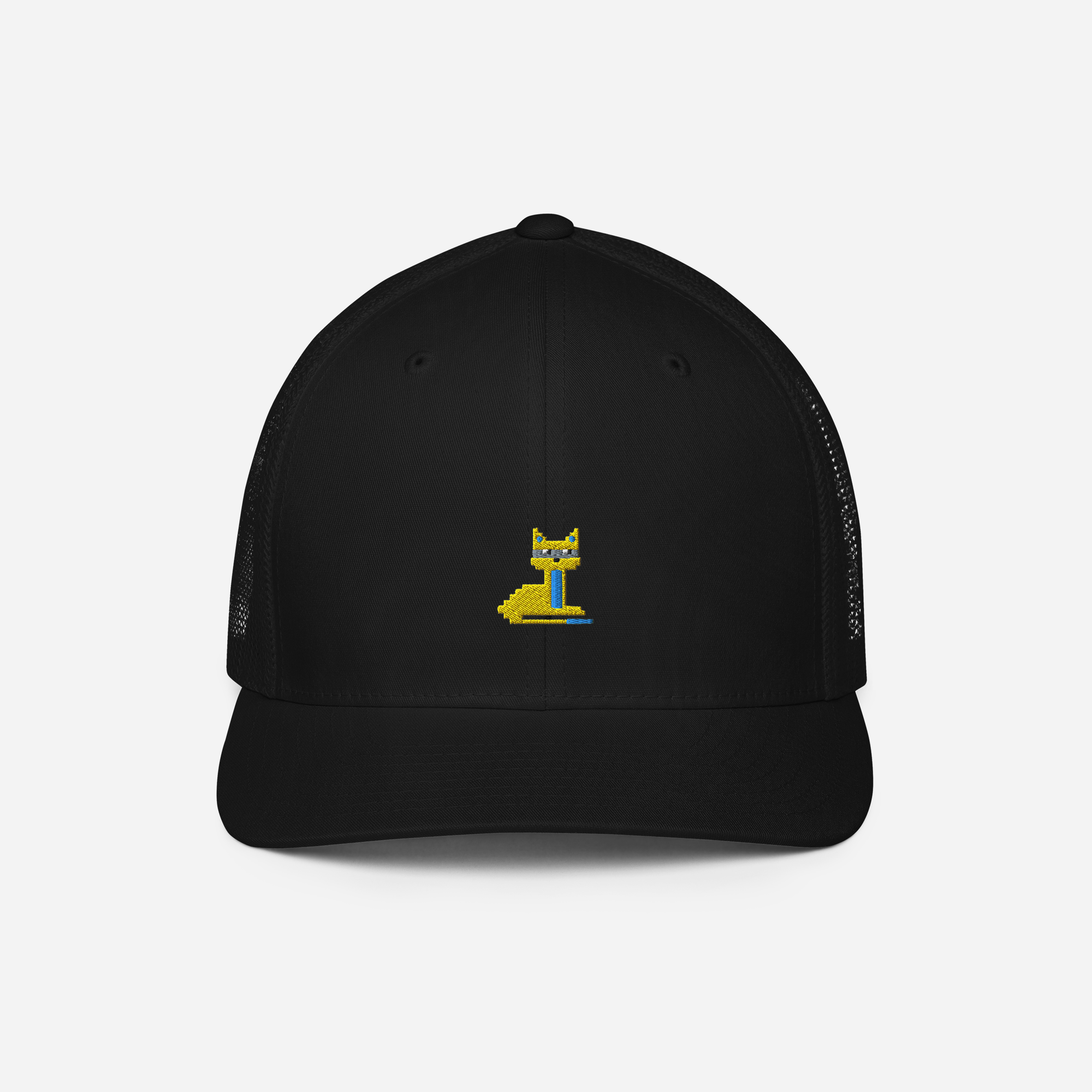 Closed-Back Trucker Cap - Black - NodeCat