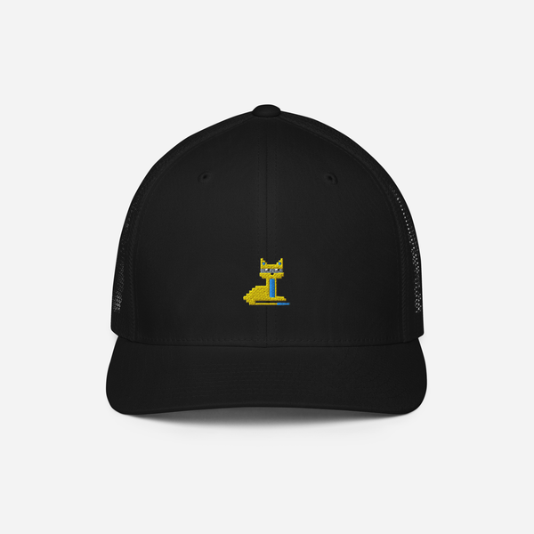 Closed-Back Trucker Cap - Black - NodeCat