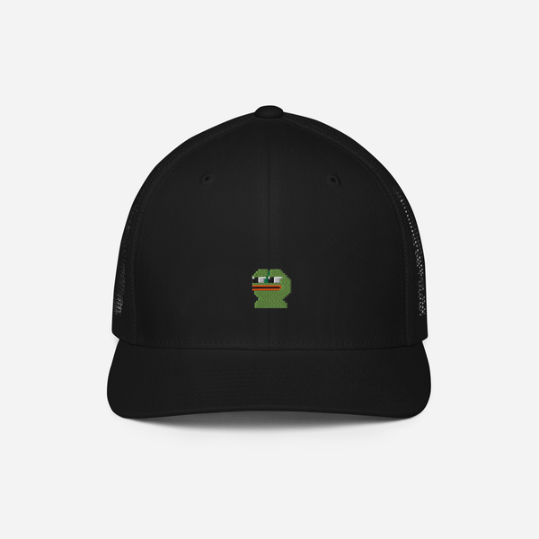 Closed-Back Trucker Cap - Black - Pepe