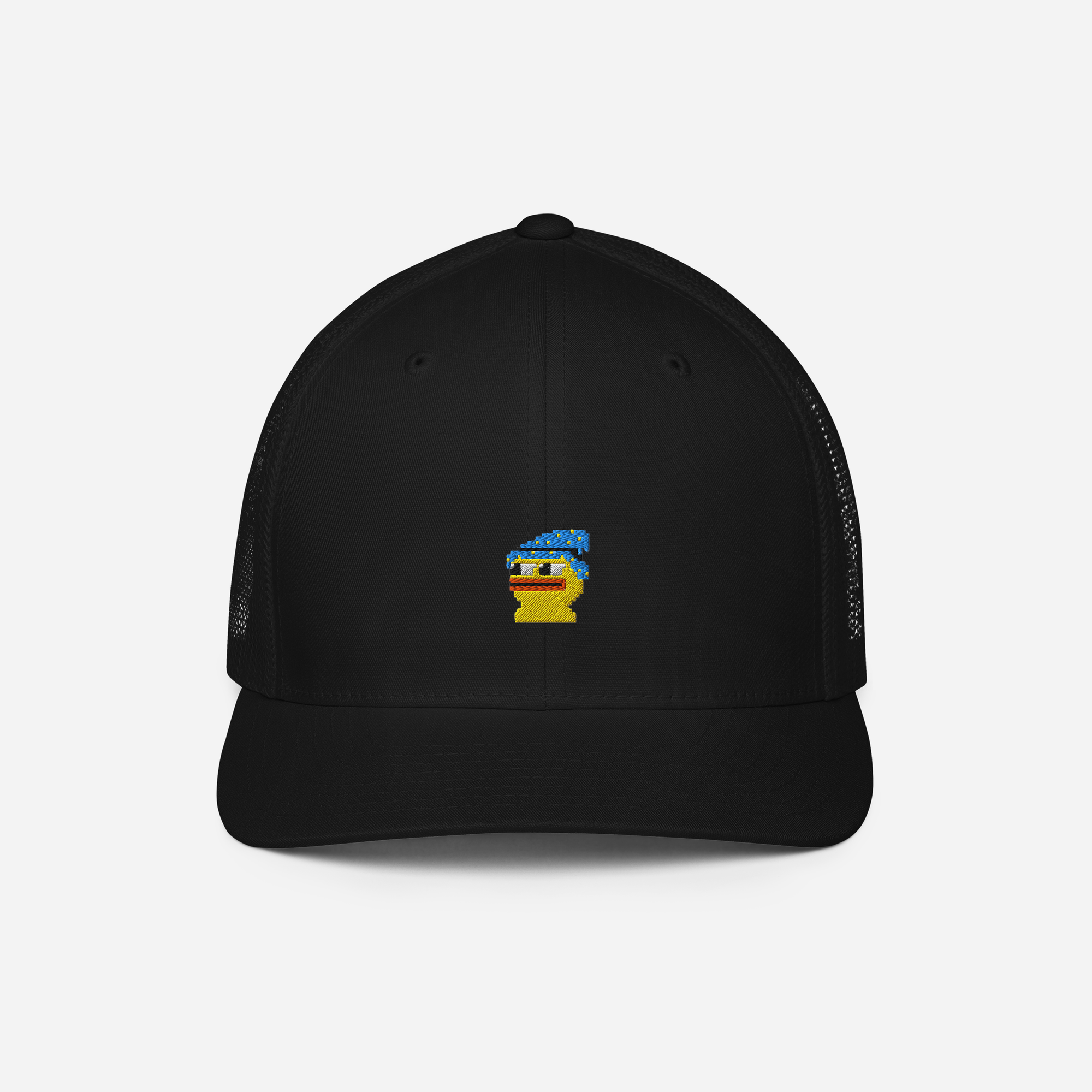 Closed-Back Trucker Cap - Black - Pepewizard