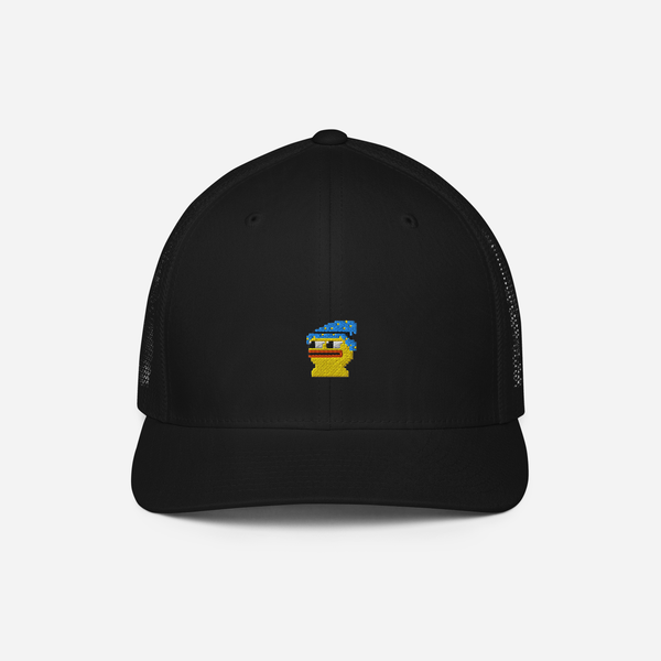 Closed-Back Trucker Cap - Black - Pepewizard