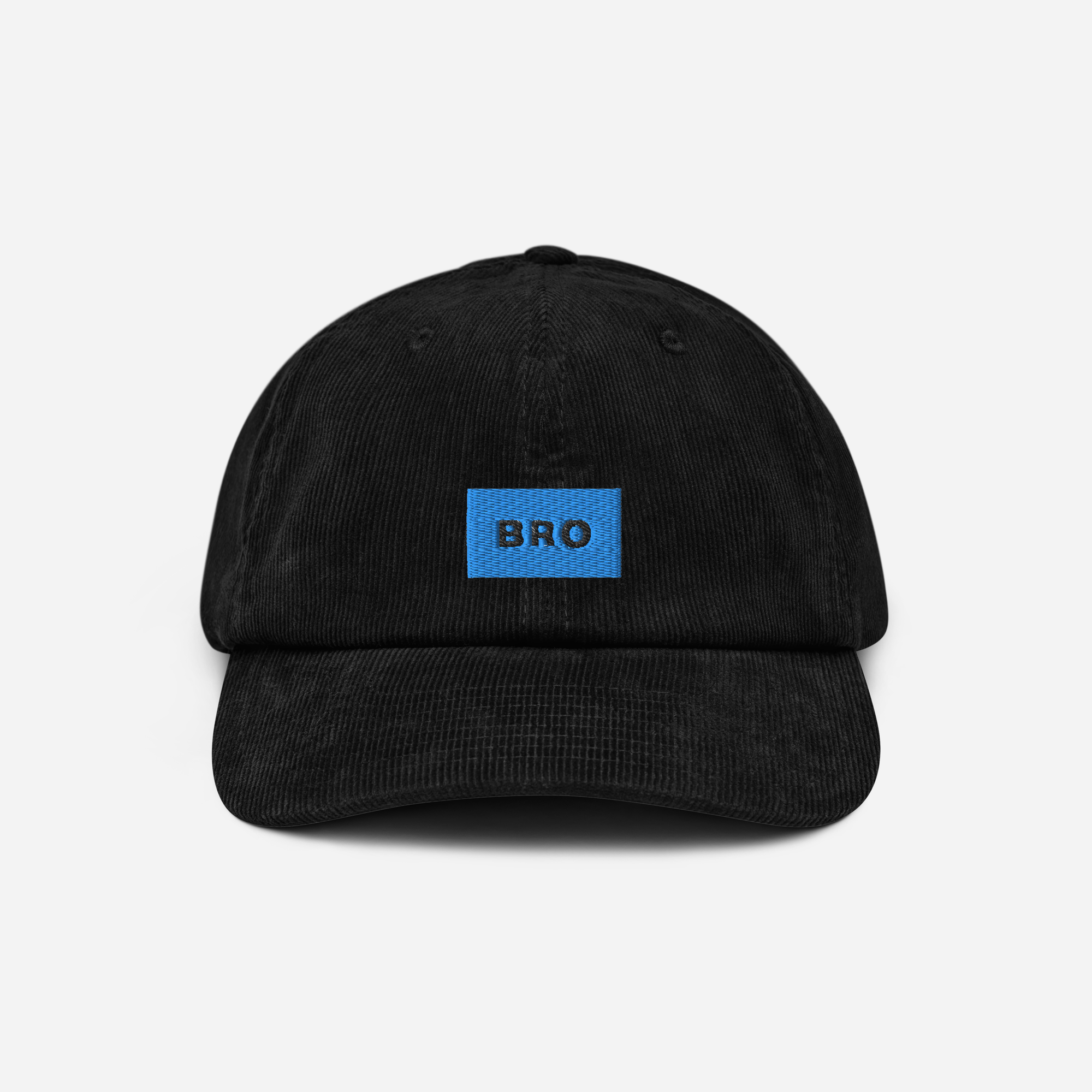 Corduroy Hat - BLACK - BRO (blue)