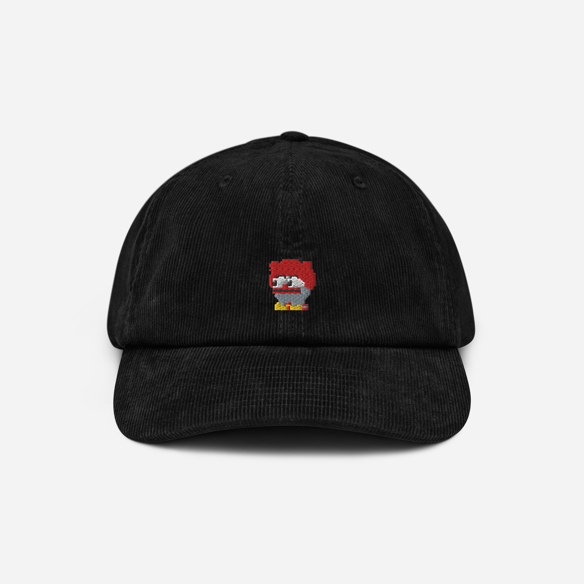 Corduroy Hat - Black - Clownpepe