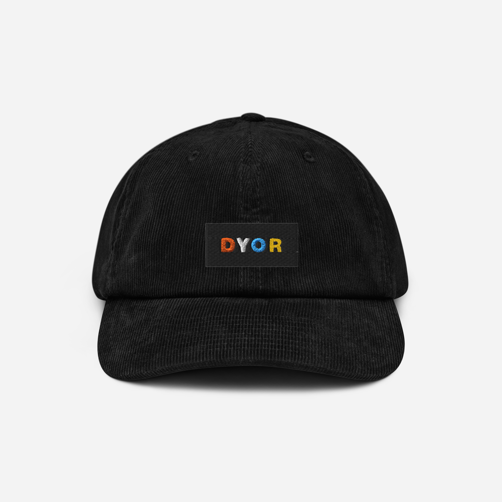 Corduroy Hat - BLACK - DYOR