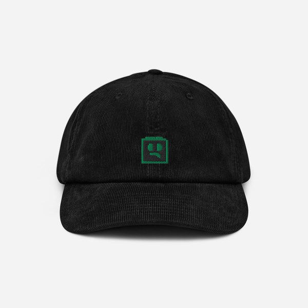 Corduroy Hat - Black - FOMO