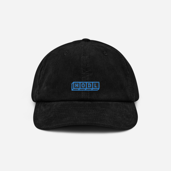 Corduroy Hat - Black - HODL