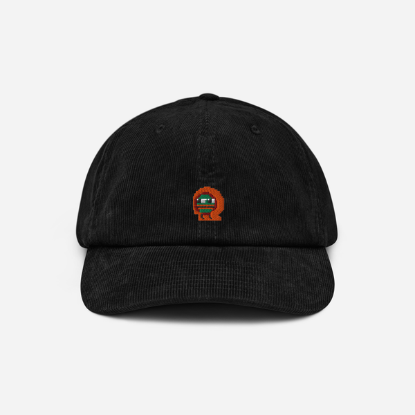 Corduroy Hat - Black - Kylepepe