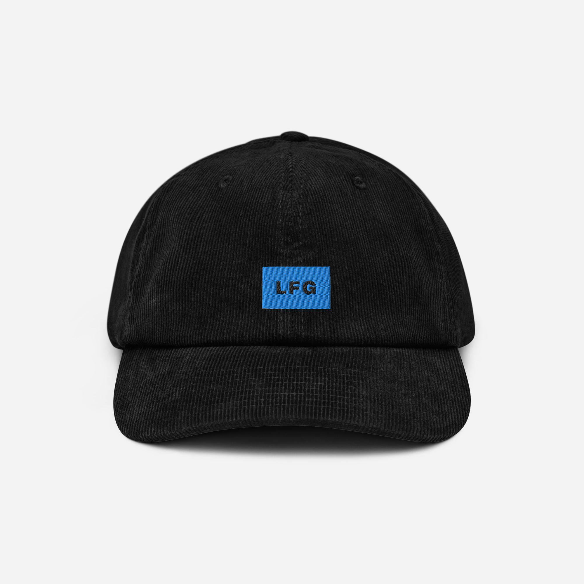 Corduroy Hat - Black - LFG (blue)