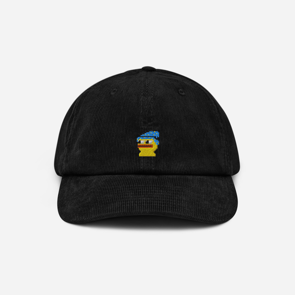Corduroy Hat - Black - Pepewizard