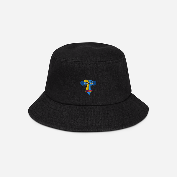 Denim Bucket Hat - BLACK - Apeing