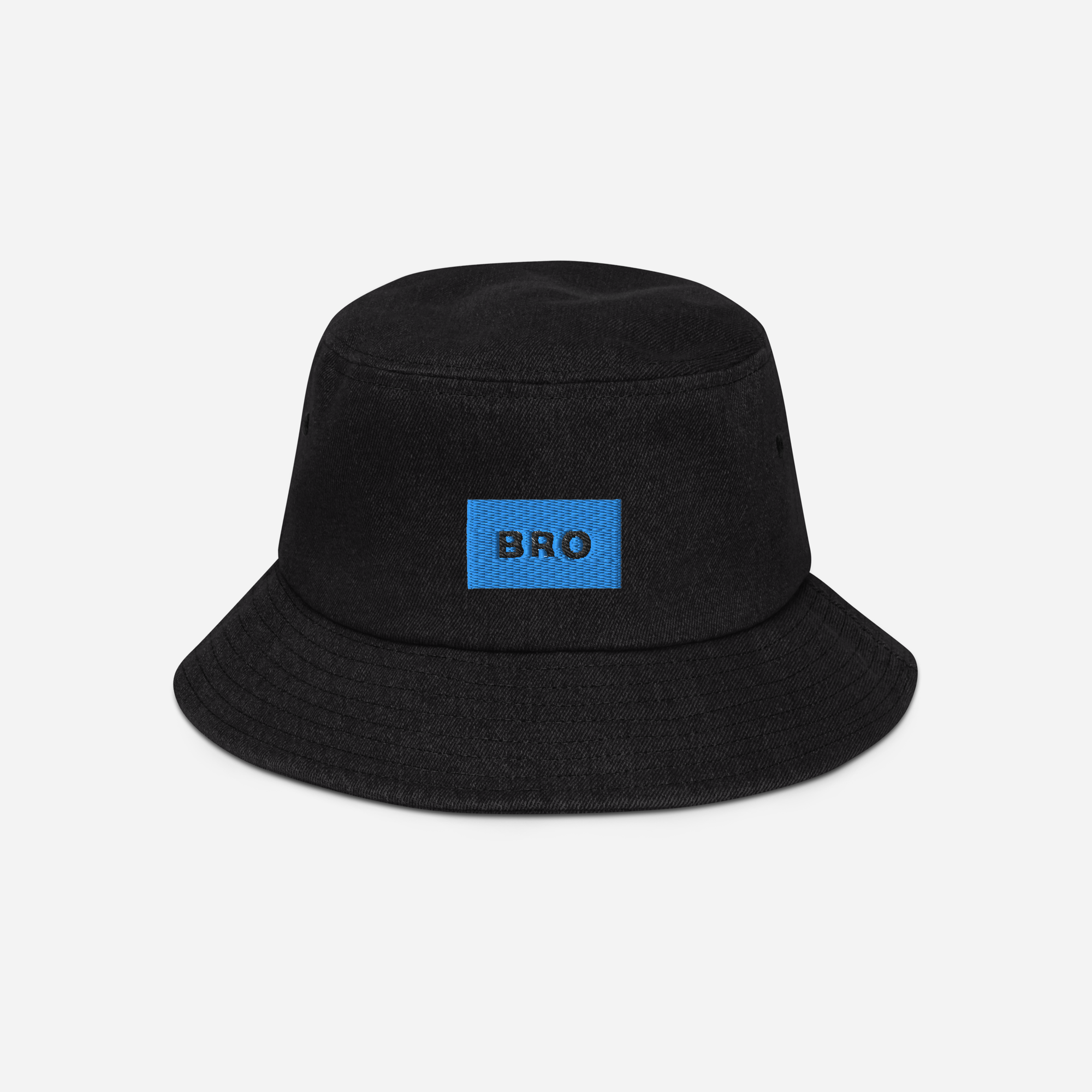 Denim Bucket Hat - BLACK - BRO (blue)