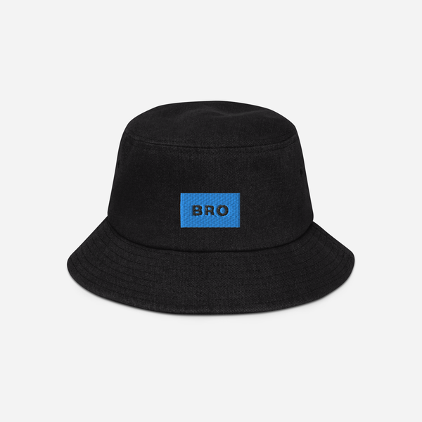 Denim Bucket Hat - BLACK - BRO (blue)