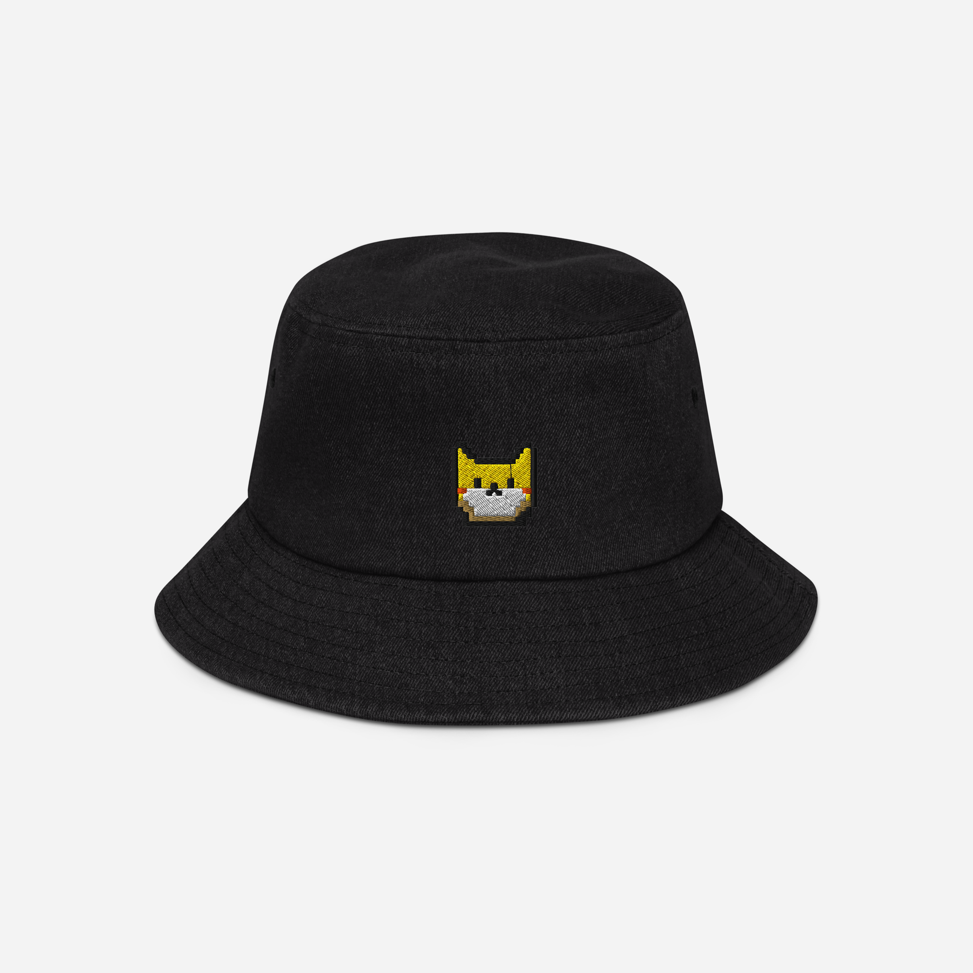 Denim Bucket Hat - BLACK - Catoshi