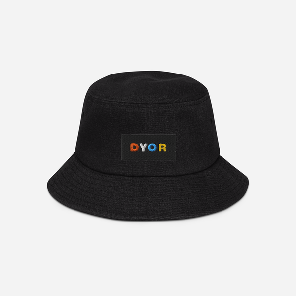 Denim Bucket Hat - BLACK - DYOR