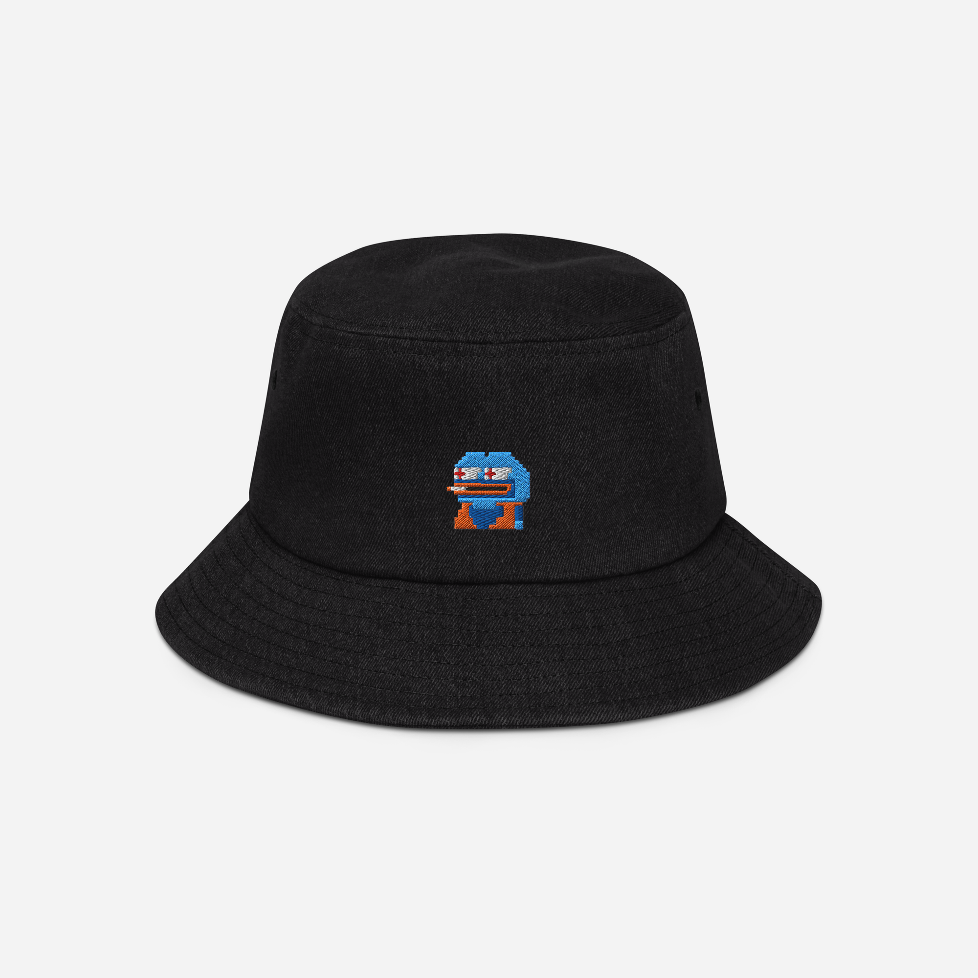 Denim Bucket Hat - BLACK - Gokupepe