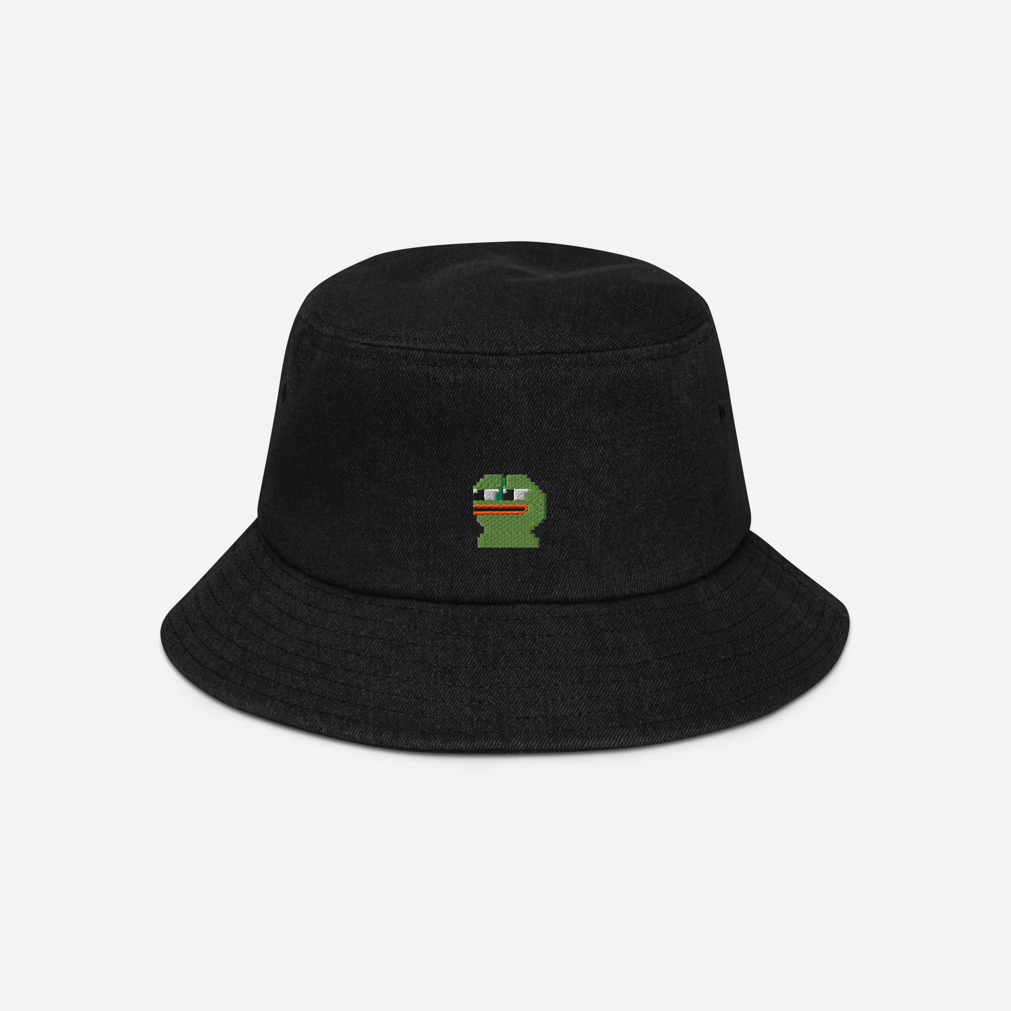 Denim Bucket Hat - BLACK - Pepe