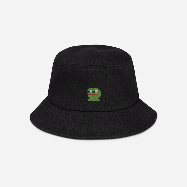 Denim Bucket Hat - BLACK - Pepe
