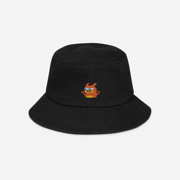 Denim Bucket Hat - BLACK - Pepezard
