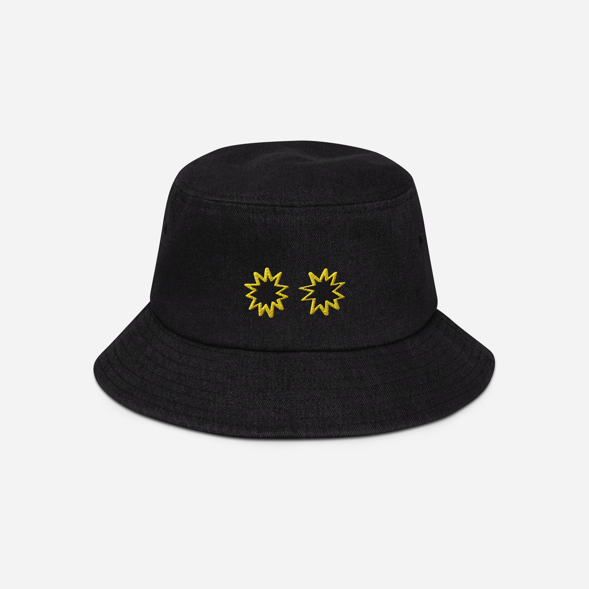 Denim Bucket Hat - BLACK - StarsEyes